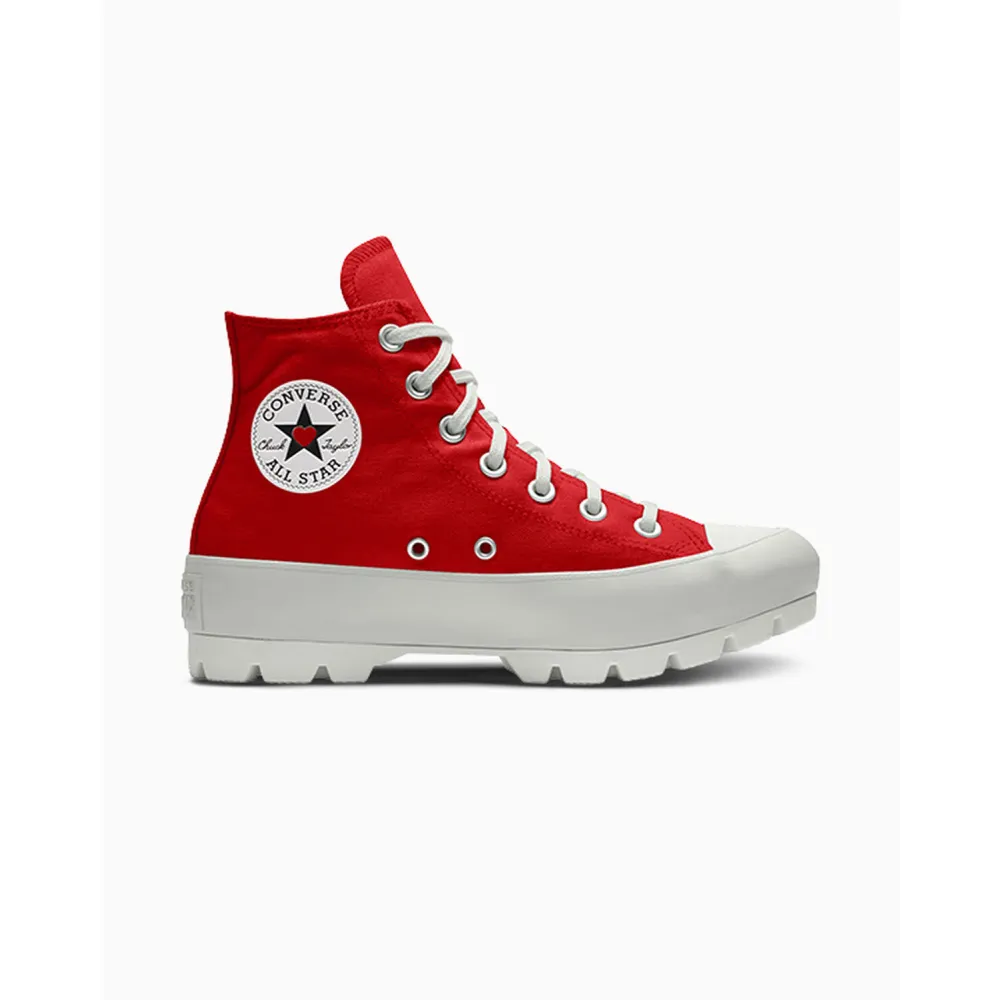 Converse Personalisierter Chuck Taylor All Star Lugged Platform By You A06686CSP24_CONVERSERED_V / rot