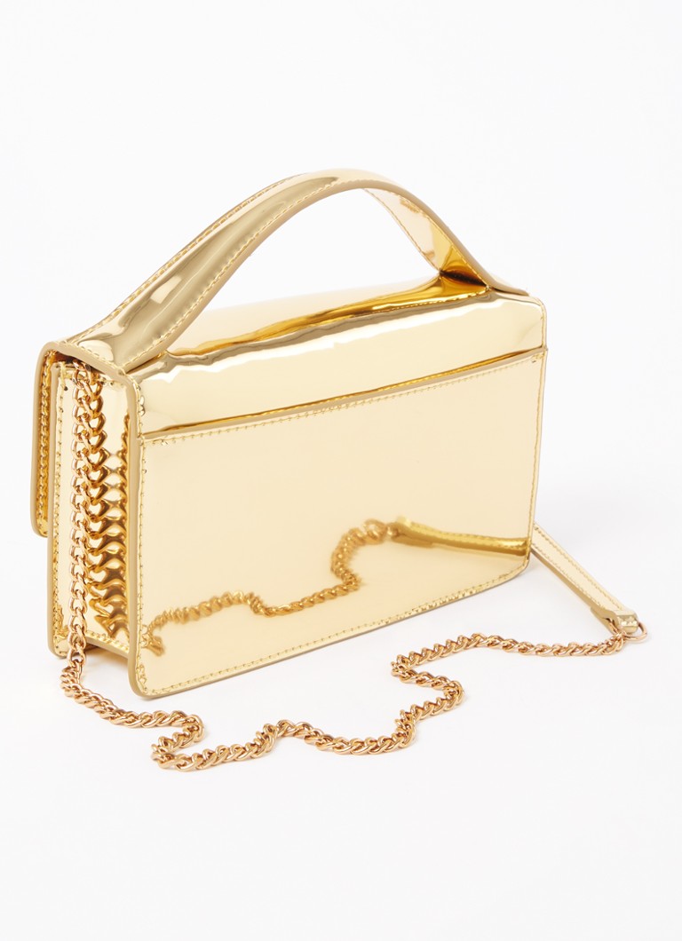 Kurt Geiger Small Bond handbag made of leather with a metallic finish