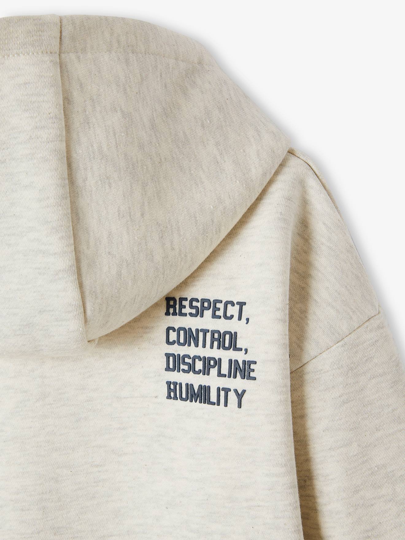Ensemble sport sweat à capuche + jogging garçon beige clair