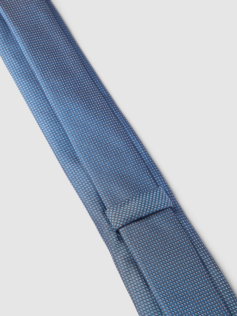 Krawatte aus Seide mit  feinem Muster Modell 'Tie' in blau