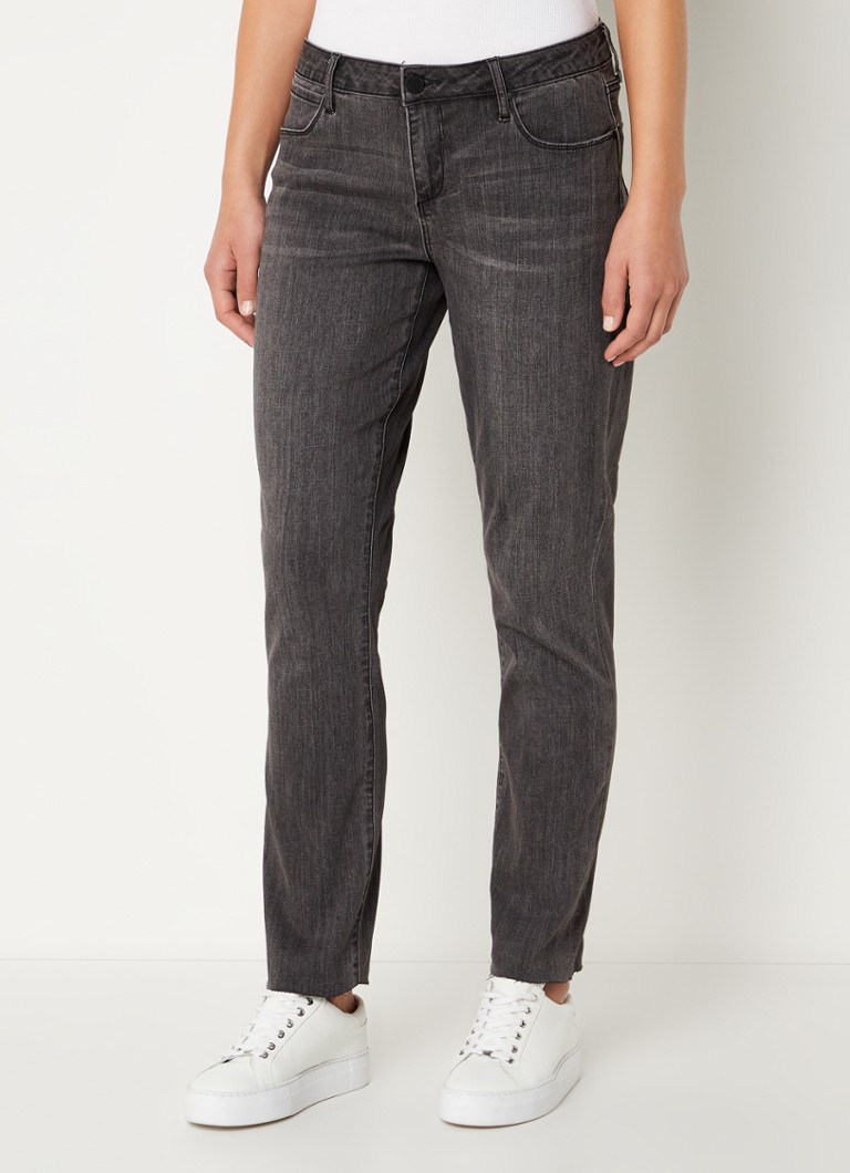 Articles Of Society  Rene mid waist straight leg cropped jeans met gekleurde wassing