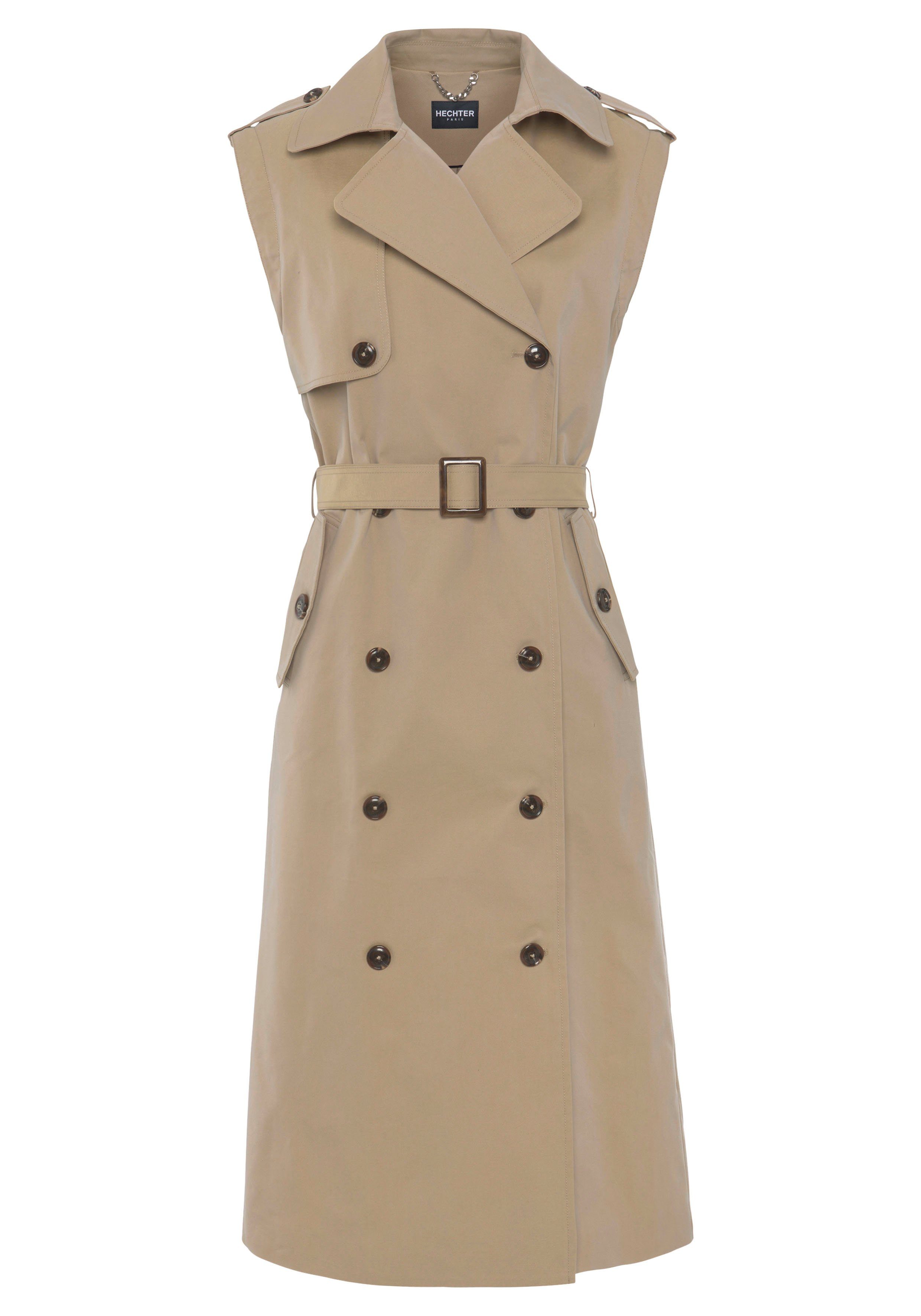 HECHTER PARIS Trenchcoat (Set, 4-tlg., mit abnehmbaren Ärmeln) zur Trenchweste umfunktionierbar