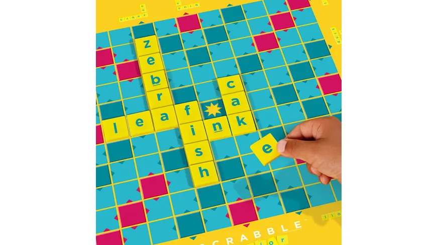 Mattel Games Scrabble Junior, Kinderspiel, Lernspiel, Brettspiel, Familienspiel