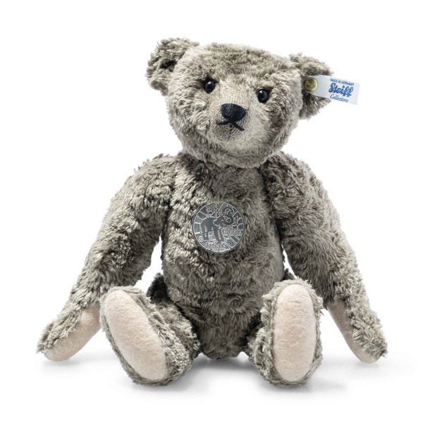 Richard Steiff Teddybär, 28 cm, hellgrau