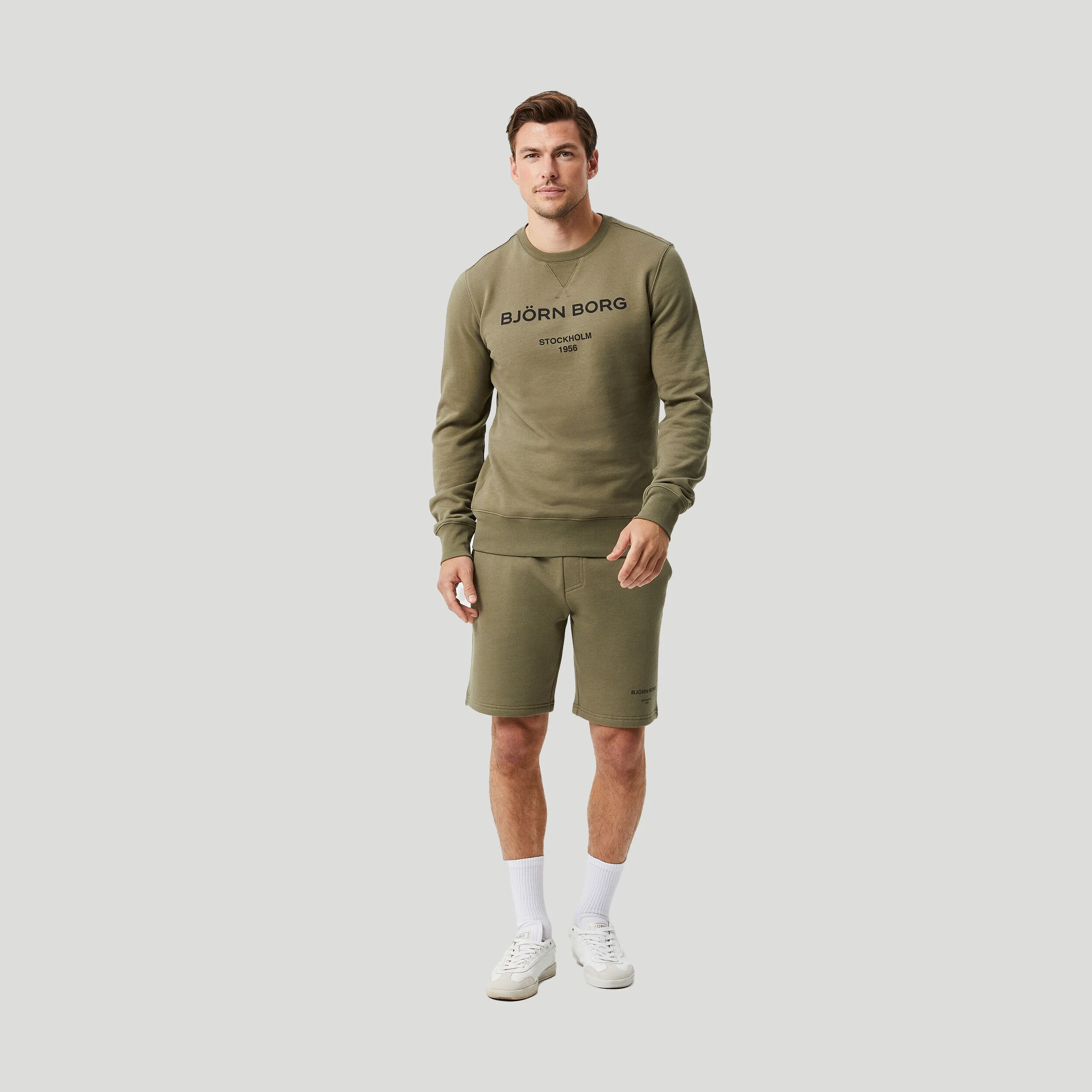 Logo Sweatshirt Herren - Oliv