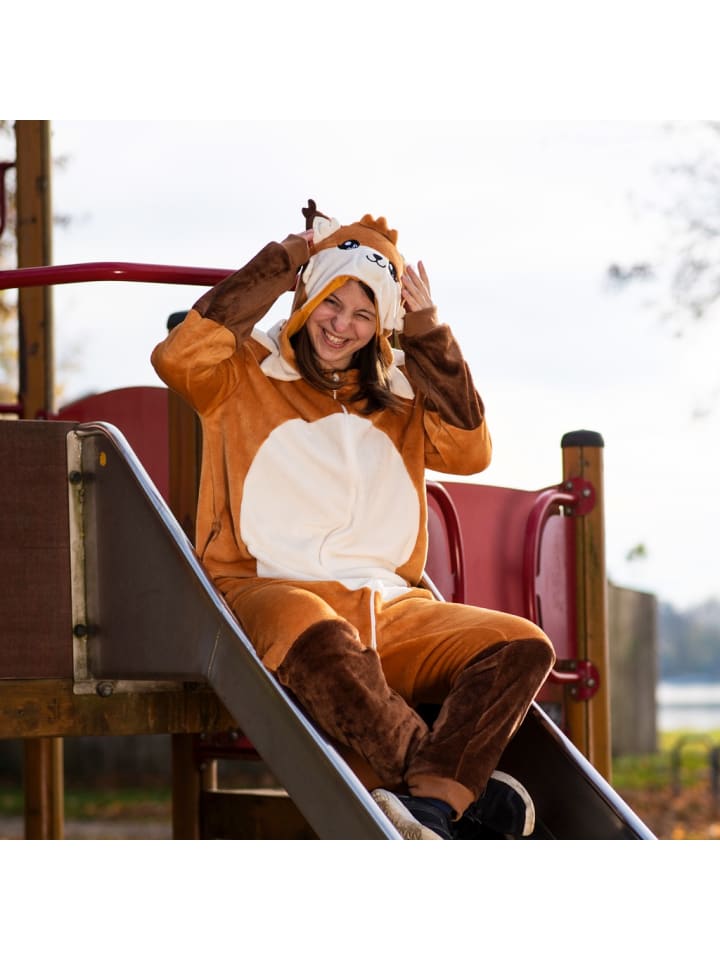 Corimori Onesie Kostüm in Orange günstig kaufen