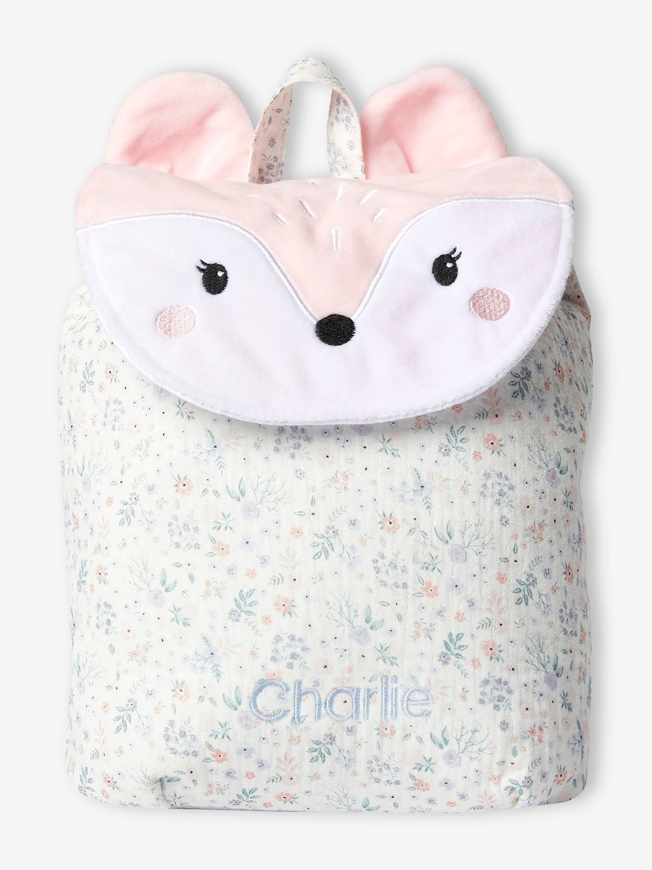 Sac chat personnalisable fille rose pâle