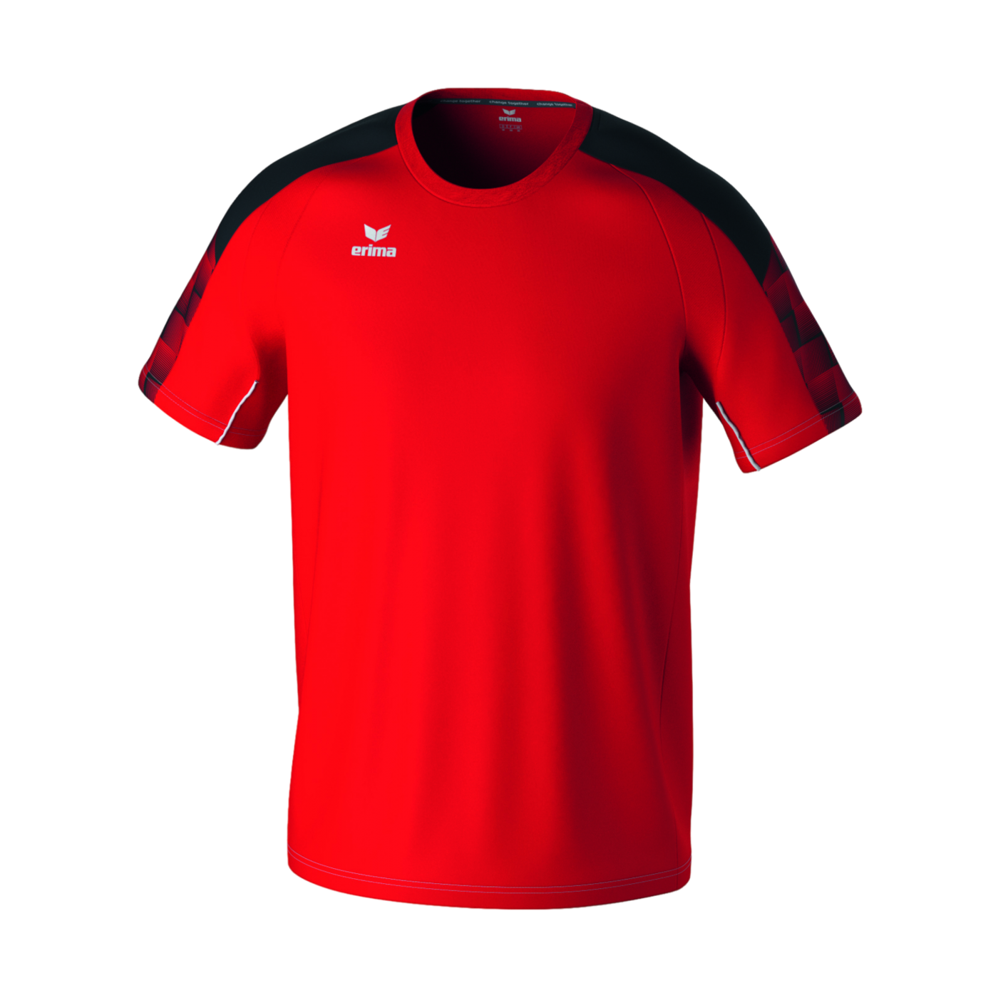 Erima Evo Star T-Shirts Rot Schwarz