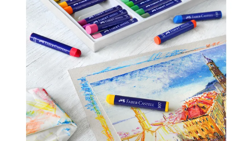 FABER-CASTELL Ölpastellkreiden 12er Kartonetui