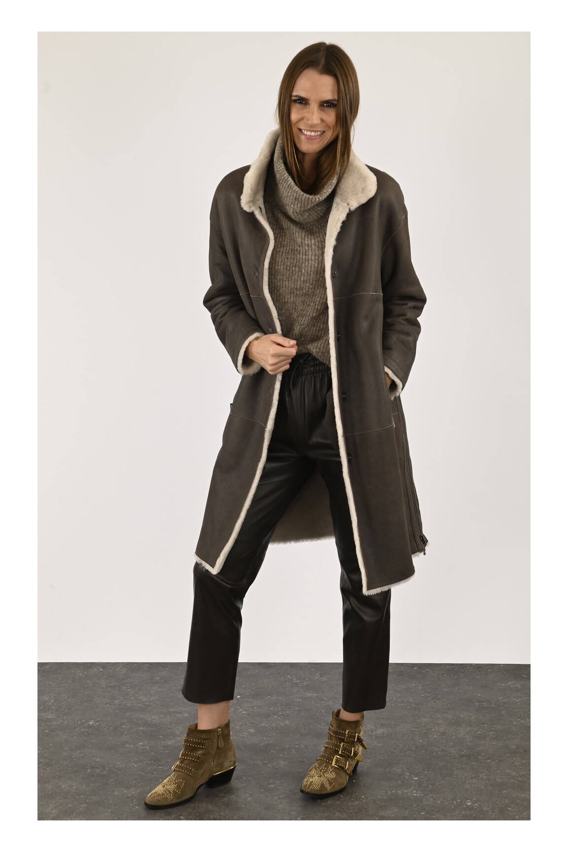 Levinsky Manteaux Longs Femme couleur marron