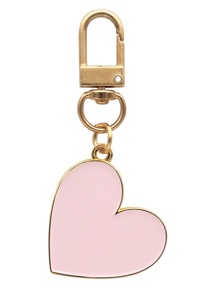 Eulenschnitt Schlüsselanhänger in Gold/ Rosa - (L)6,7 cm günstig kaufen onesize