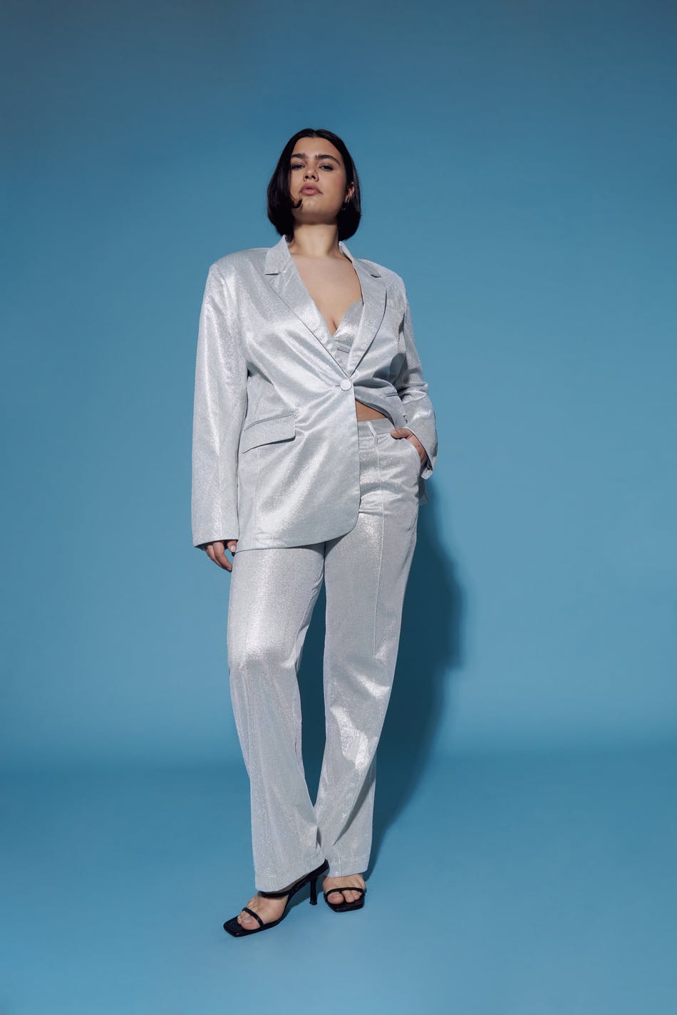 Silver trousers