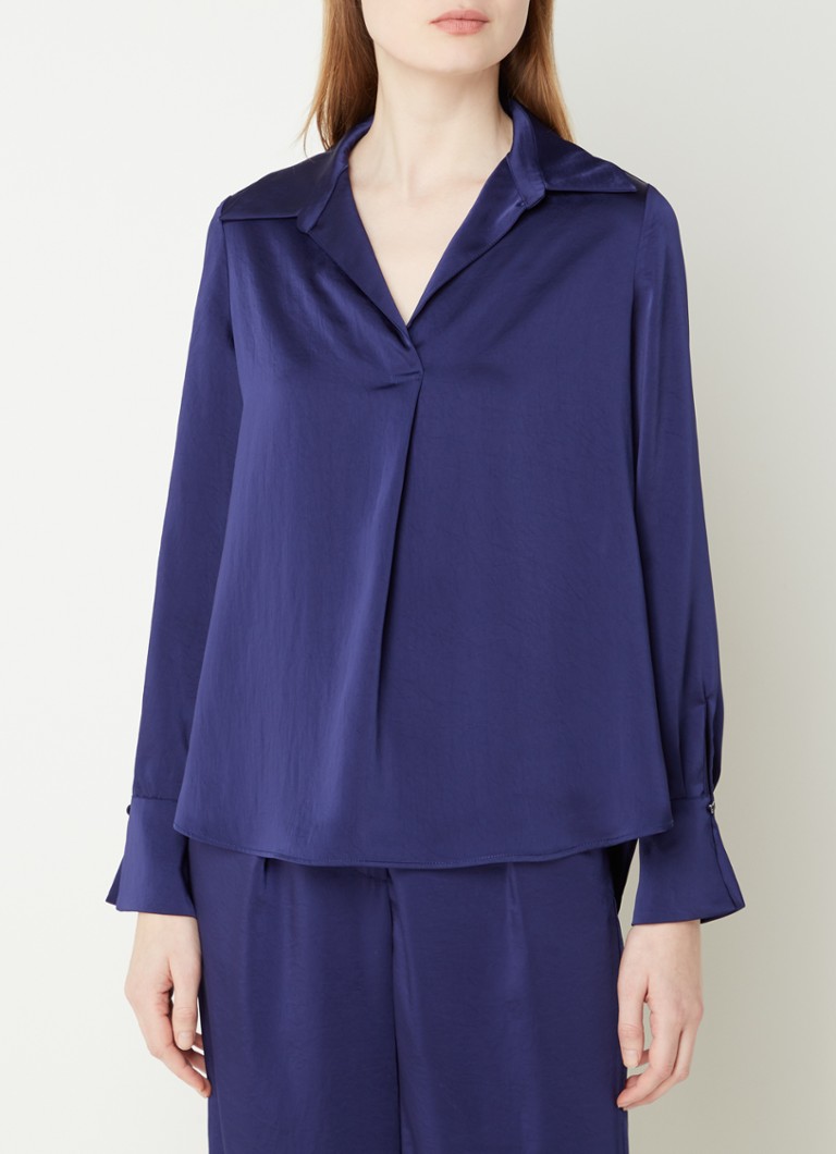 Claudie Pierlot Tunica in raso Blues