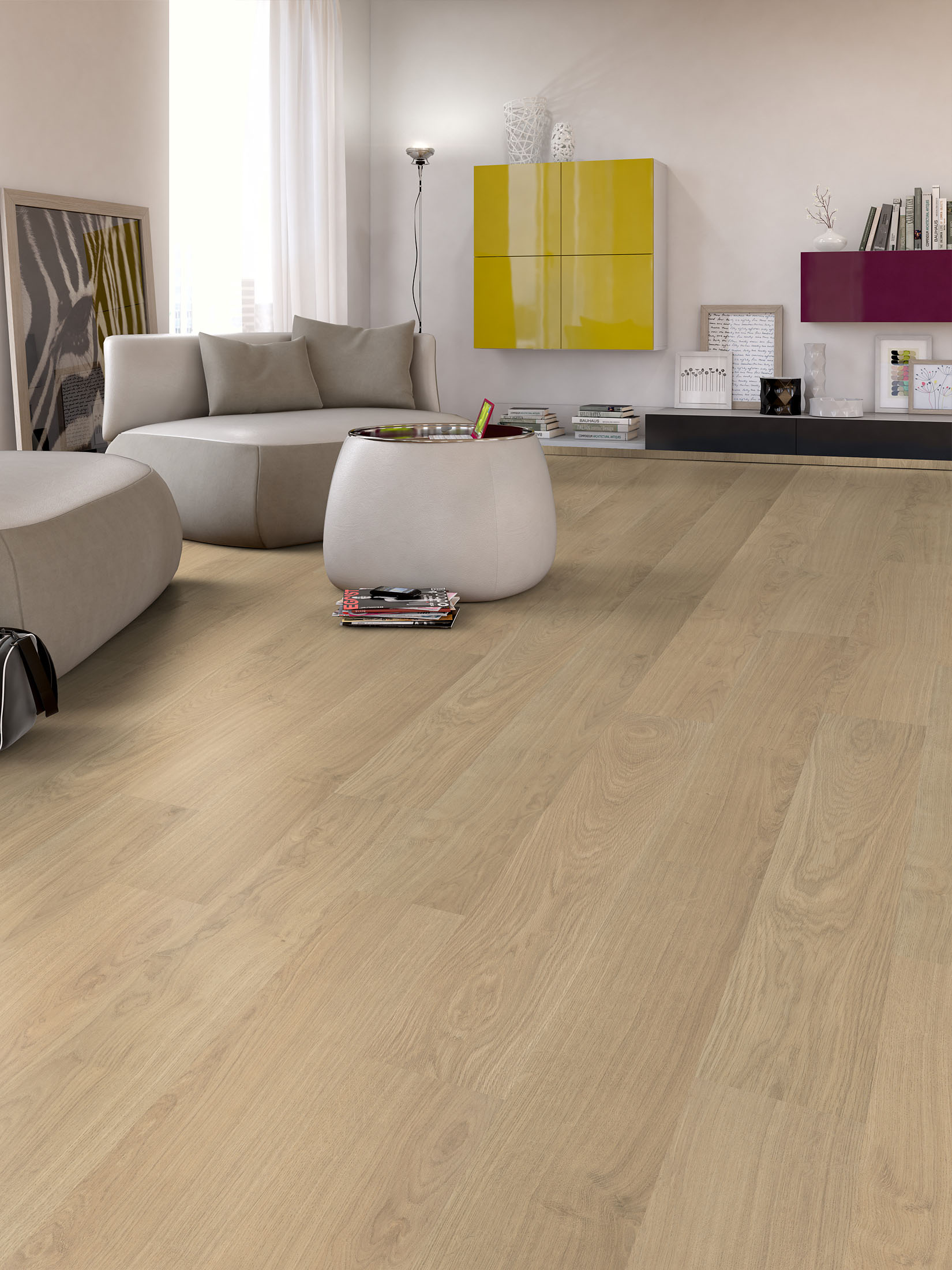 Fasnia Klick-Laminat, Eiche Elegant LHD