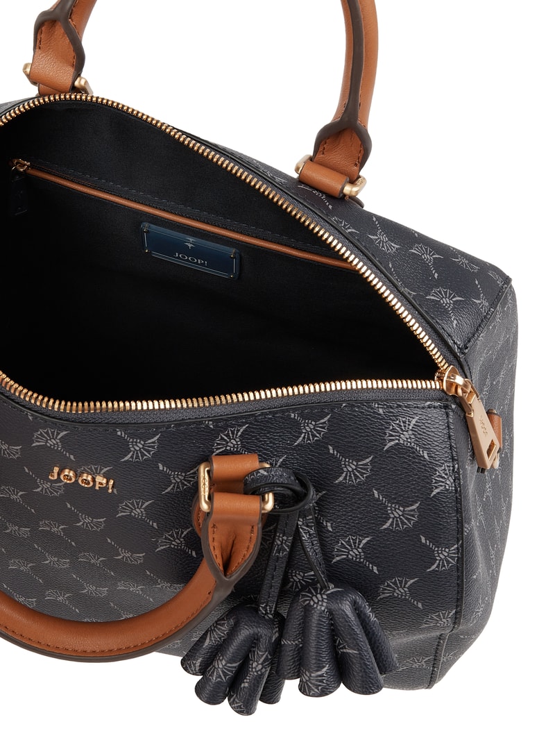 Bowling Bag mit Logo-Muster Modell 'Aurora' in dunkelblau