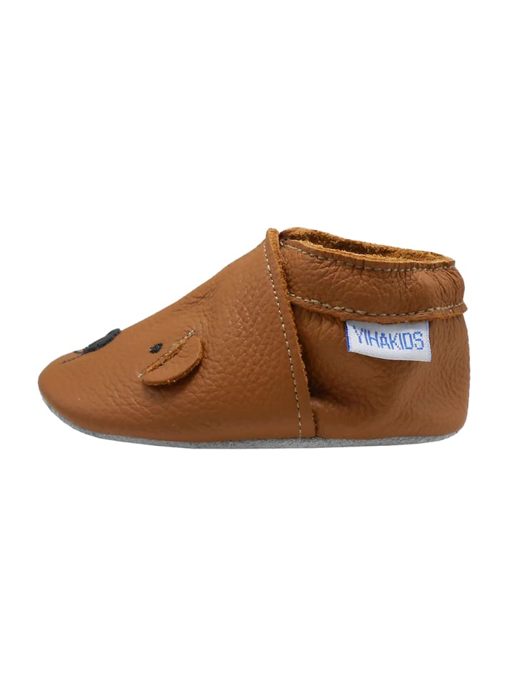 Yalion Leder-Krabbelschuhe 