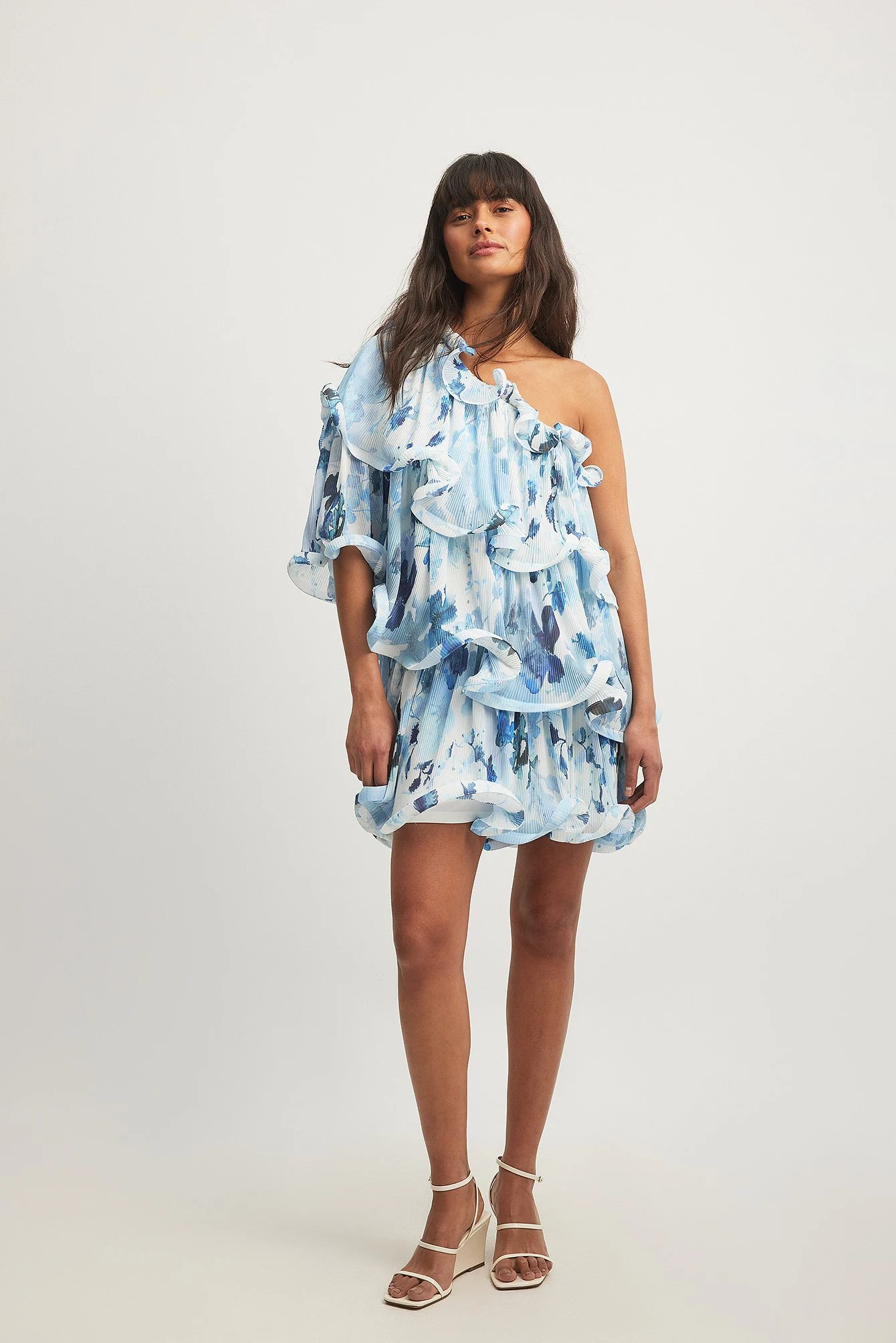 Structure Frills Mini Dress