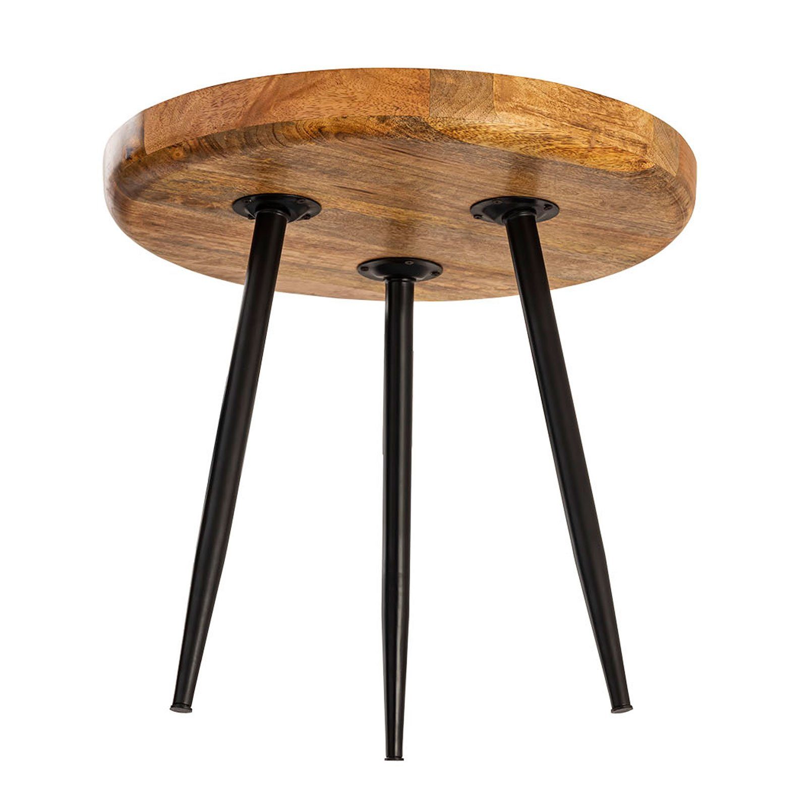 Minara Couchtisch Beistelltisch Holz rund Couchtisch Wohnzimmer
