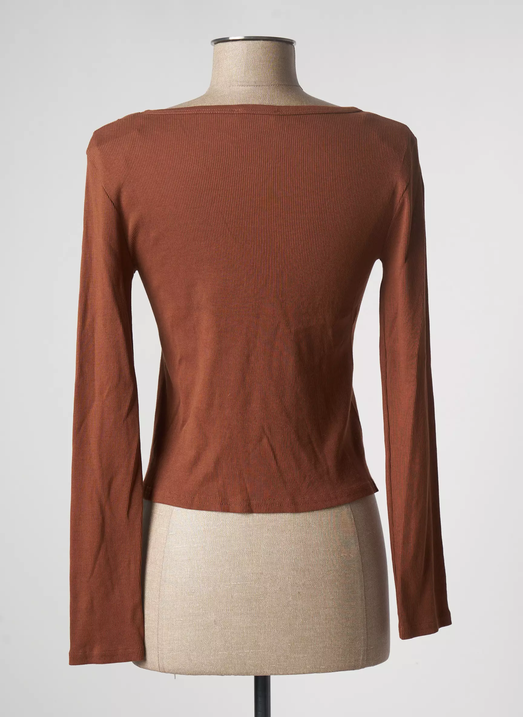 Cache Coeur Cardigans Femme couleur marron