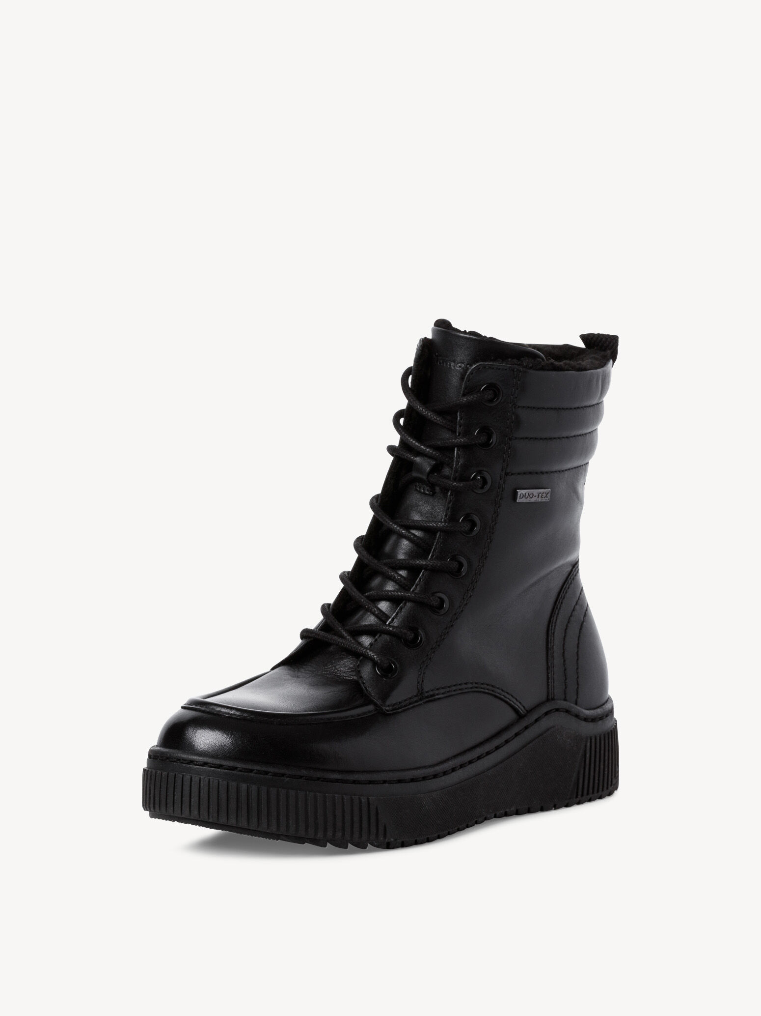 Bottine en cuir - noir