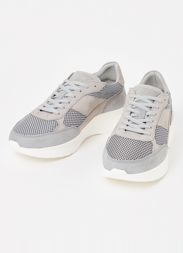 Buty sportowe Filling Pieces Jet Runner z siateczki ze detalami zamszowymi.