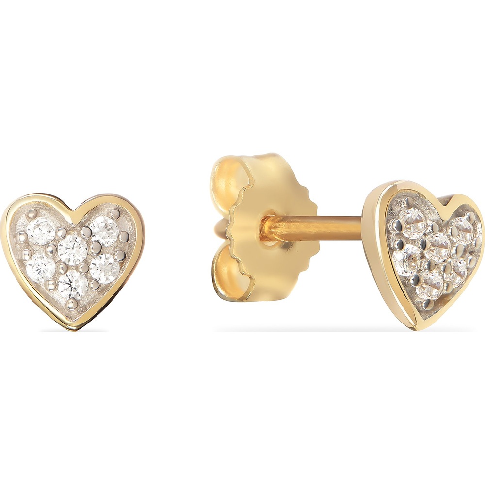 FAVS Boucles d'oreilles à fermoir à poussette 375 Or jaune Boucles d'oreilles