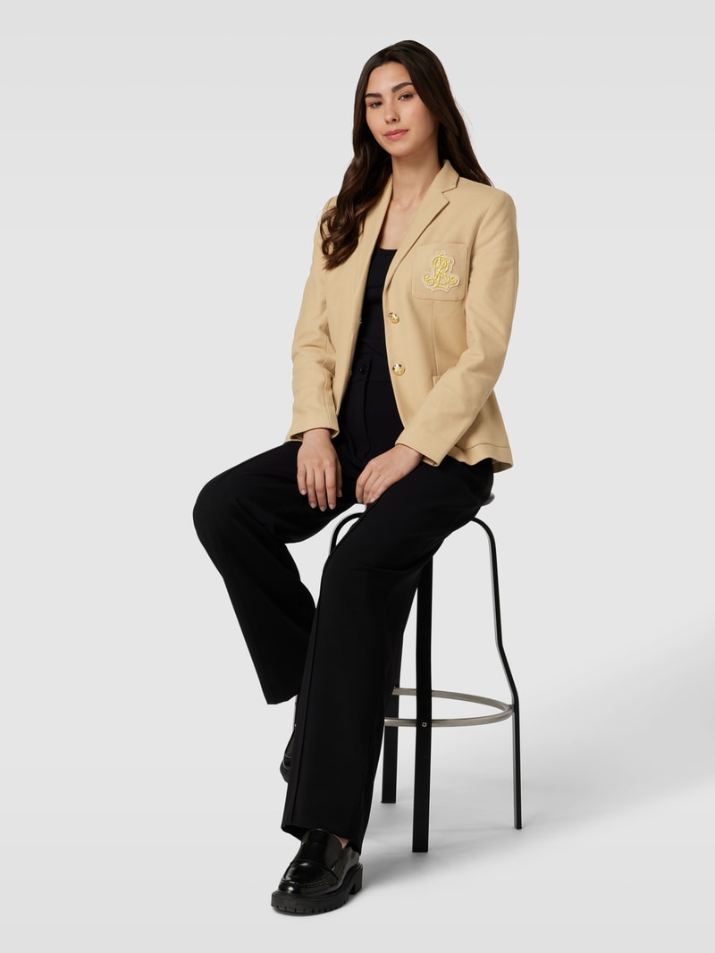 Blazer mit Label-Detail Modell 'ANFISA' in beige