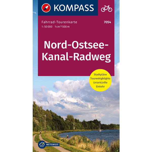 FAHRRAD-TOURENKARTE NORD-OSTSEE-KANAL-RADWEG - Fahrradkarte