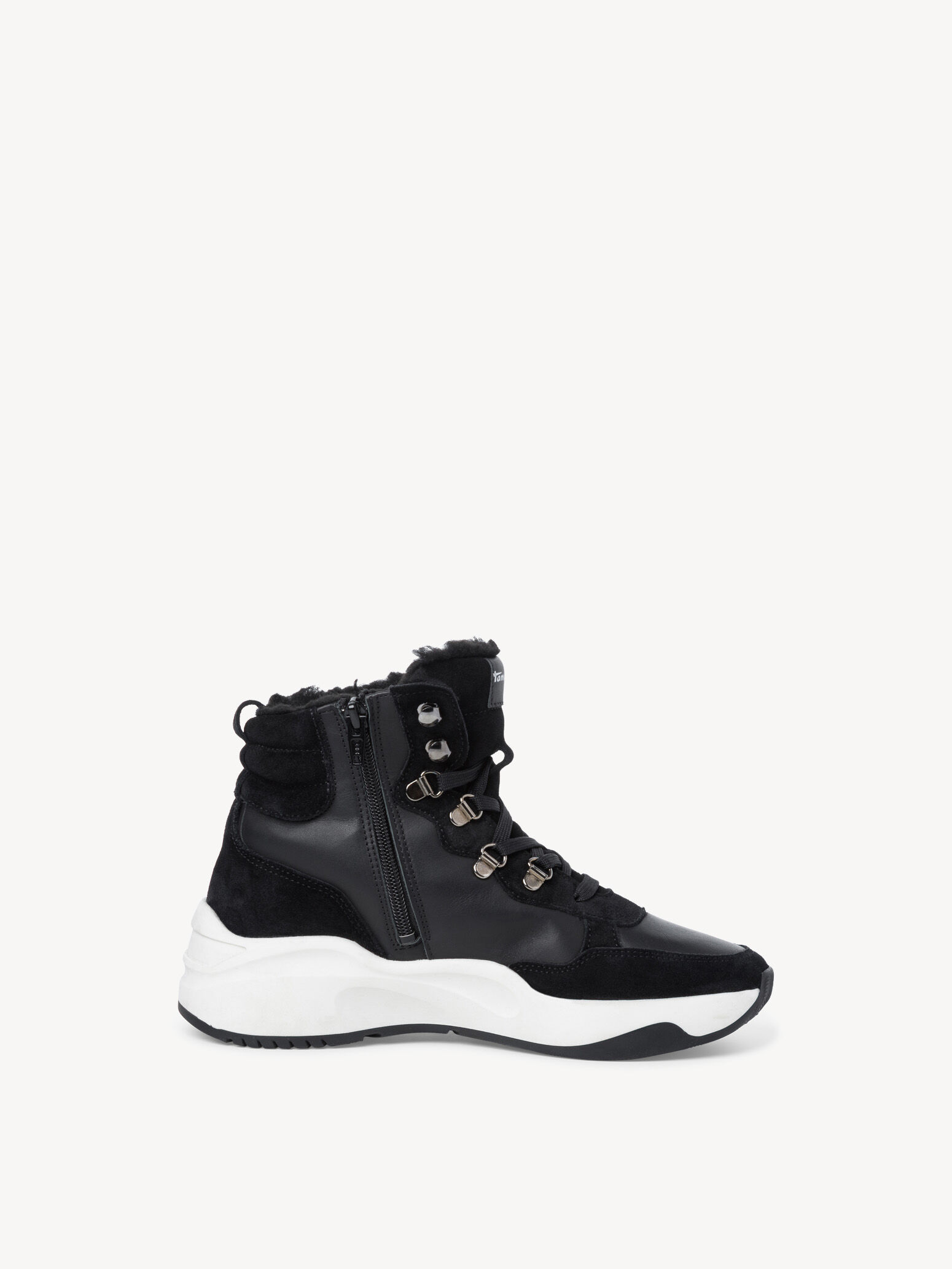 Bottine en cuir - noir doublure chaude