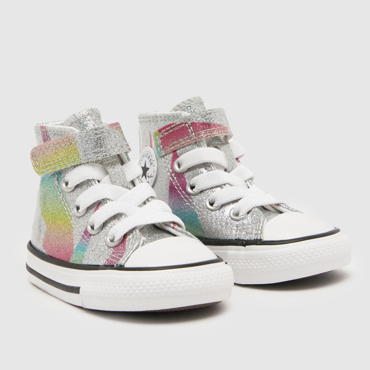 Converse multifärgade all star hi 1v glitter flickor småbarnsskor