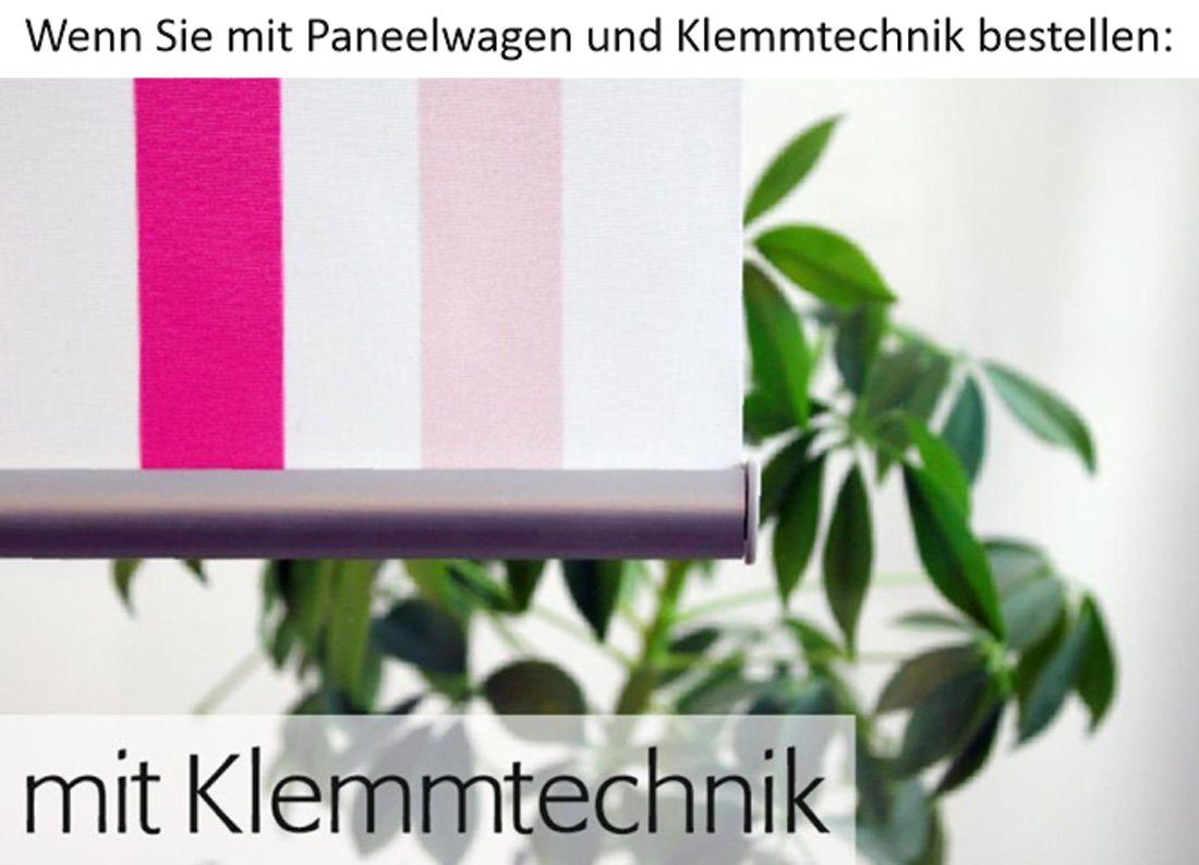 Schiebegardine Linea cappuccino dark Flächenvorhang 3er 260 cm lang - B-line, gardinen-for-life