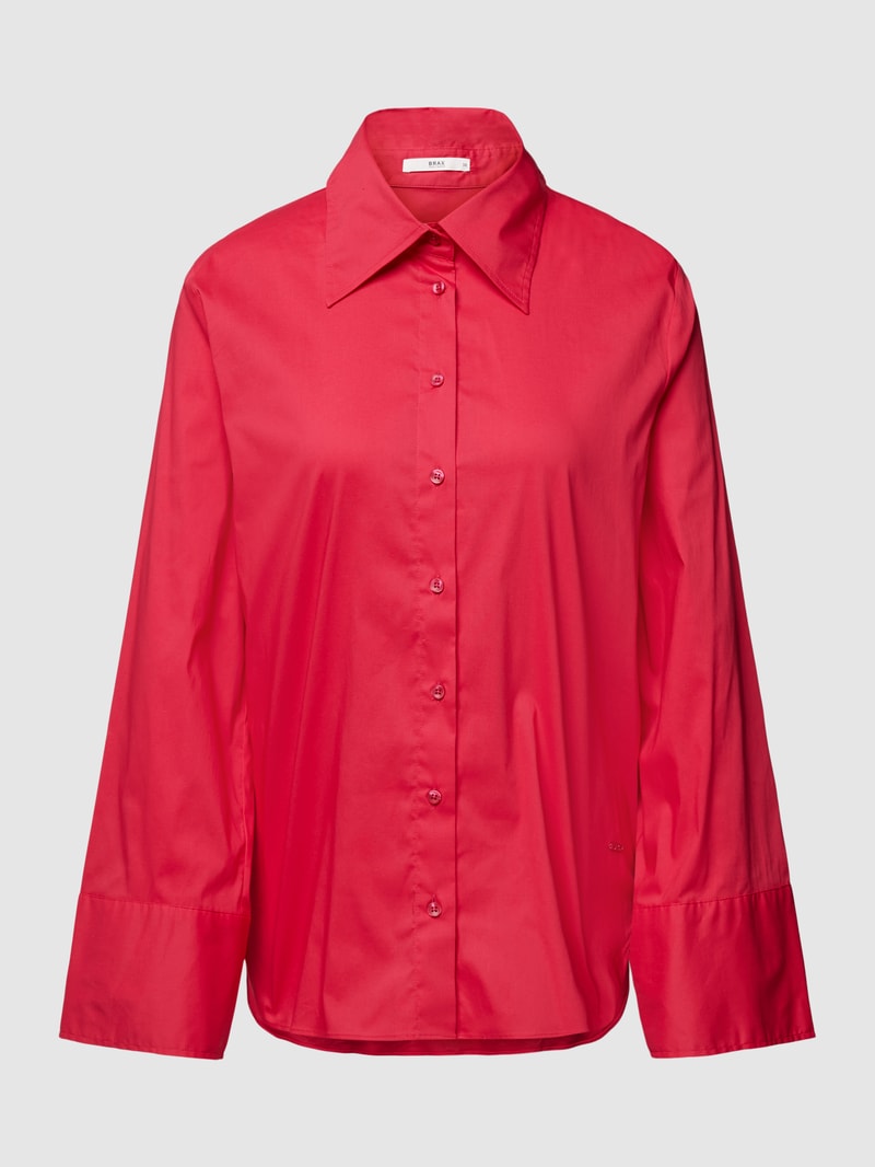 Bluse in unifarbenem Design Modell 'VICKI' in pink