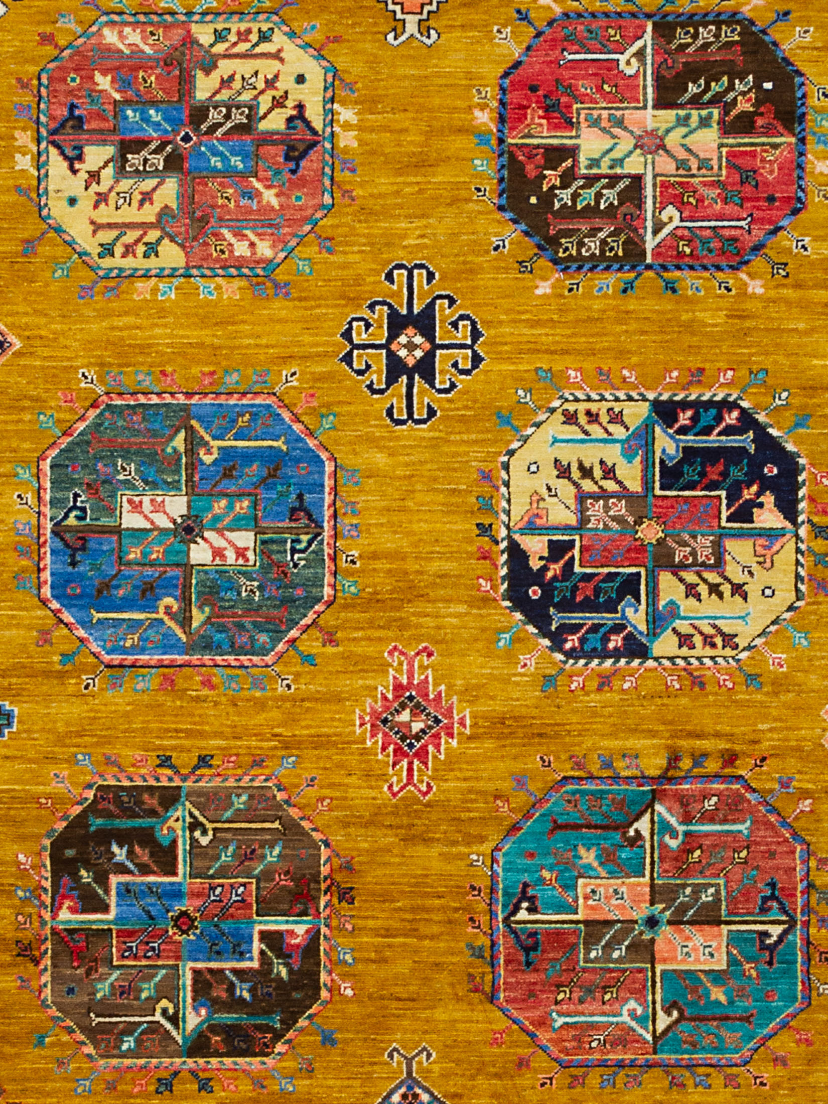 Buchara Ghazni ca. 250 x 298 cm, Unikat / Einzelstück