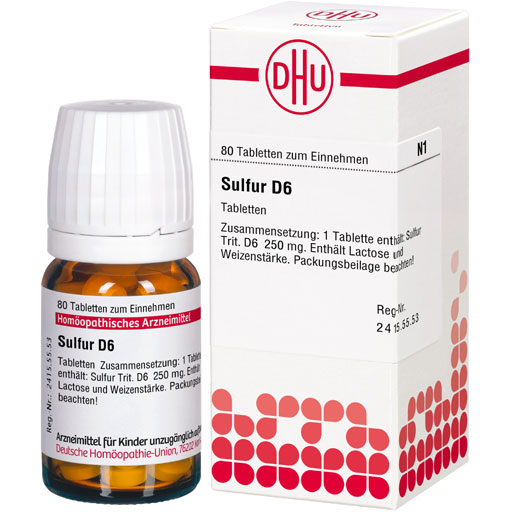 SULFUR D 6 Tabletten  80 St  Tabletten