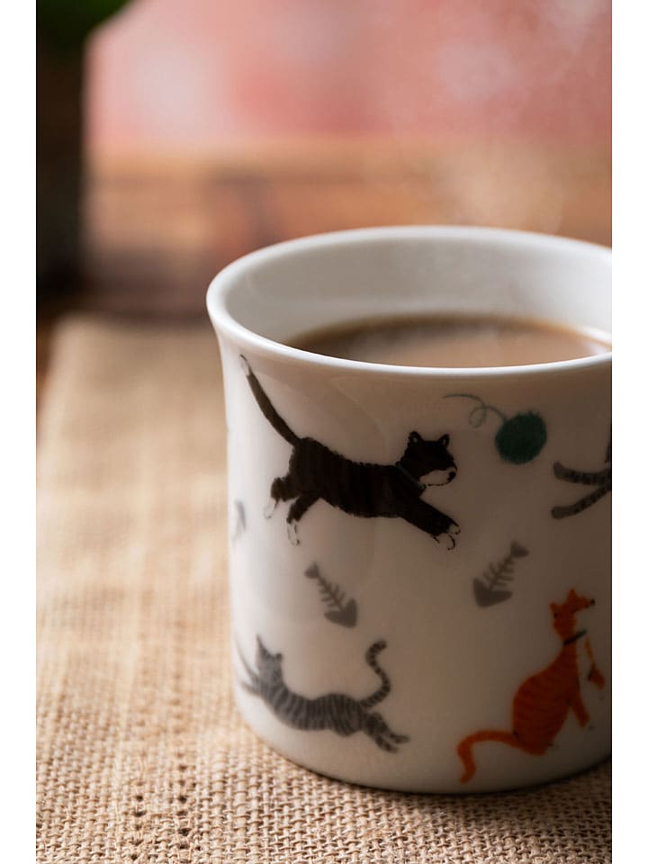 Mikasa 2er-Set: Kaffeetassen in Weiß/ Bunt - 300 ml günstig kaufen onesize