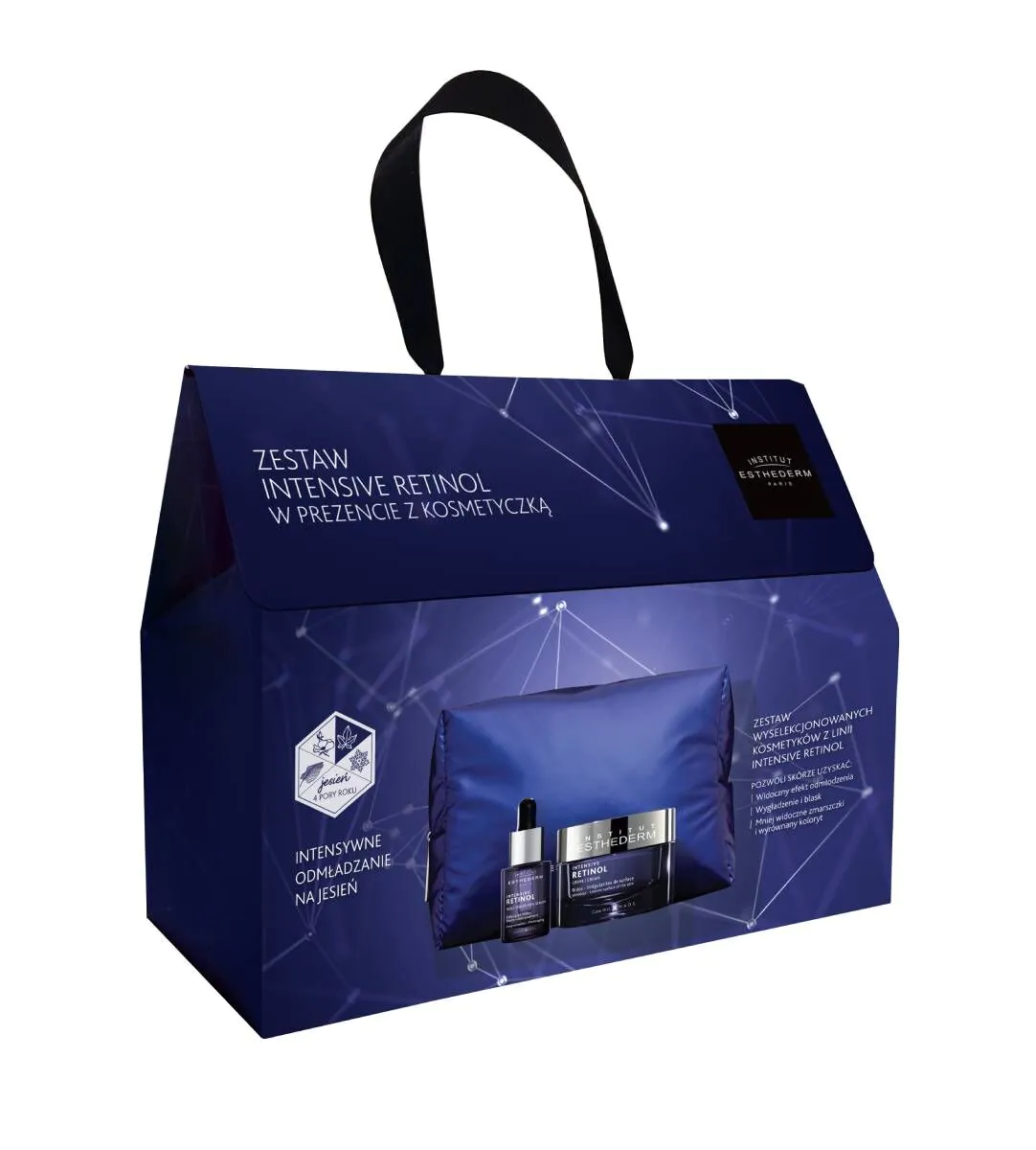 Institut Esthederm Intensive Retinol poklon set (krema + serum + kozmetička torbica)