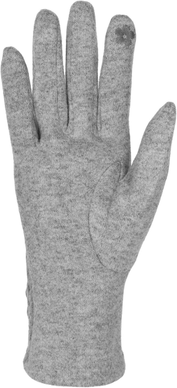 styleBREAKER Fleecehandschuhe Touchscreen Handschuhe Zopfmuster