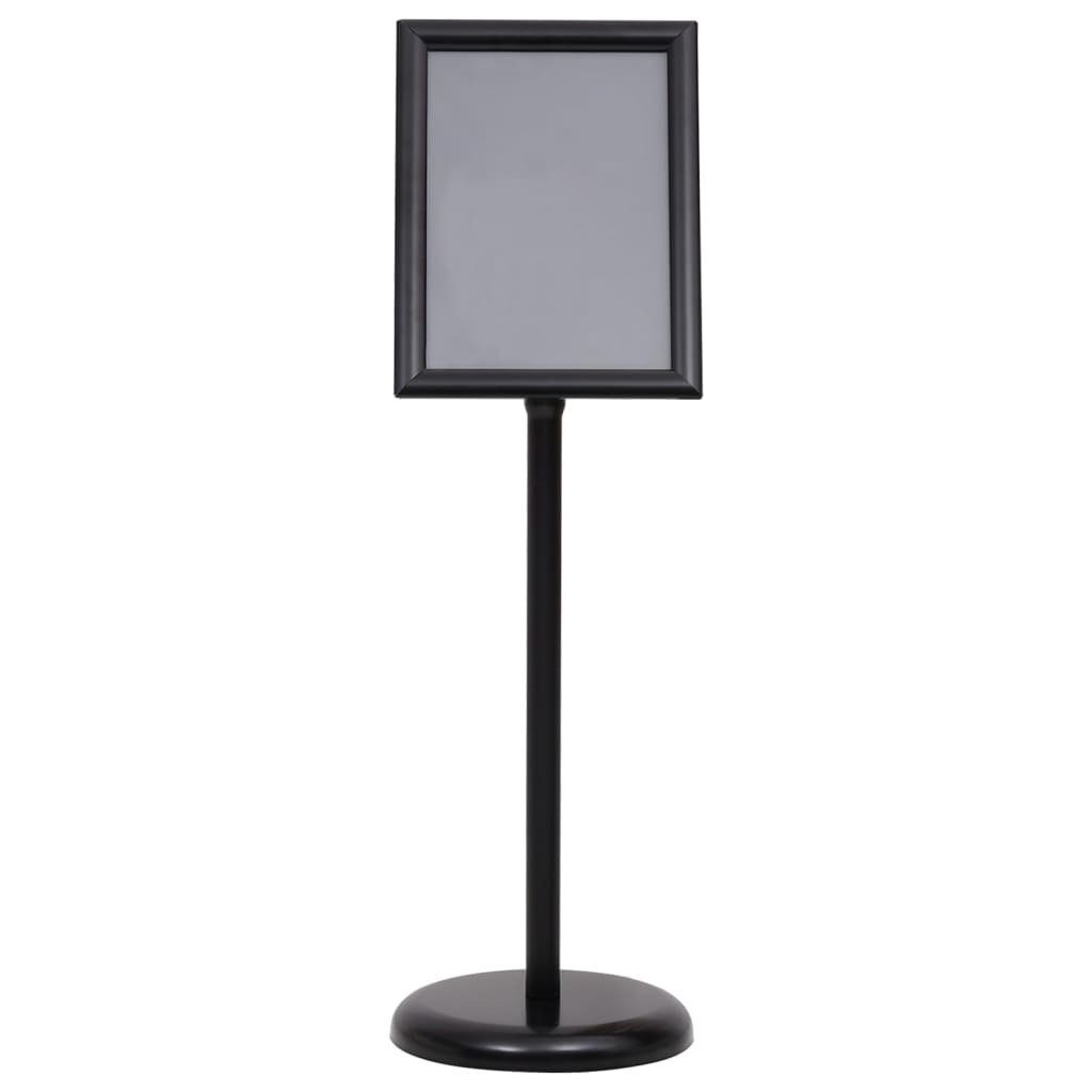 vidaXL Tafel A4-Plakatständer Schwarz Aluminiumlegierung