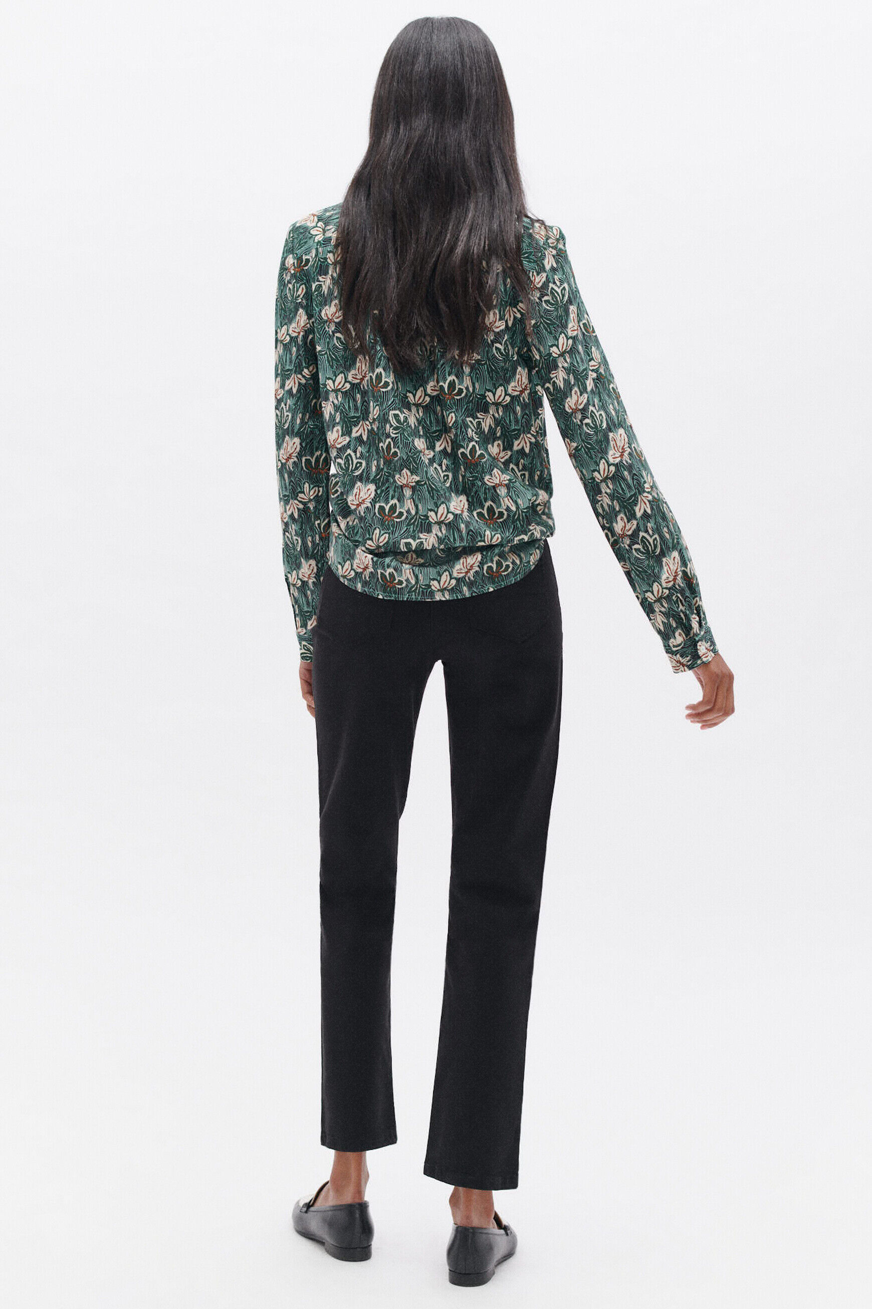 Pantalon pdarwino noir femme
