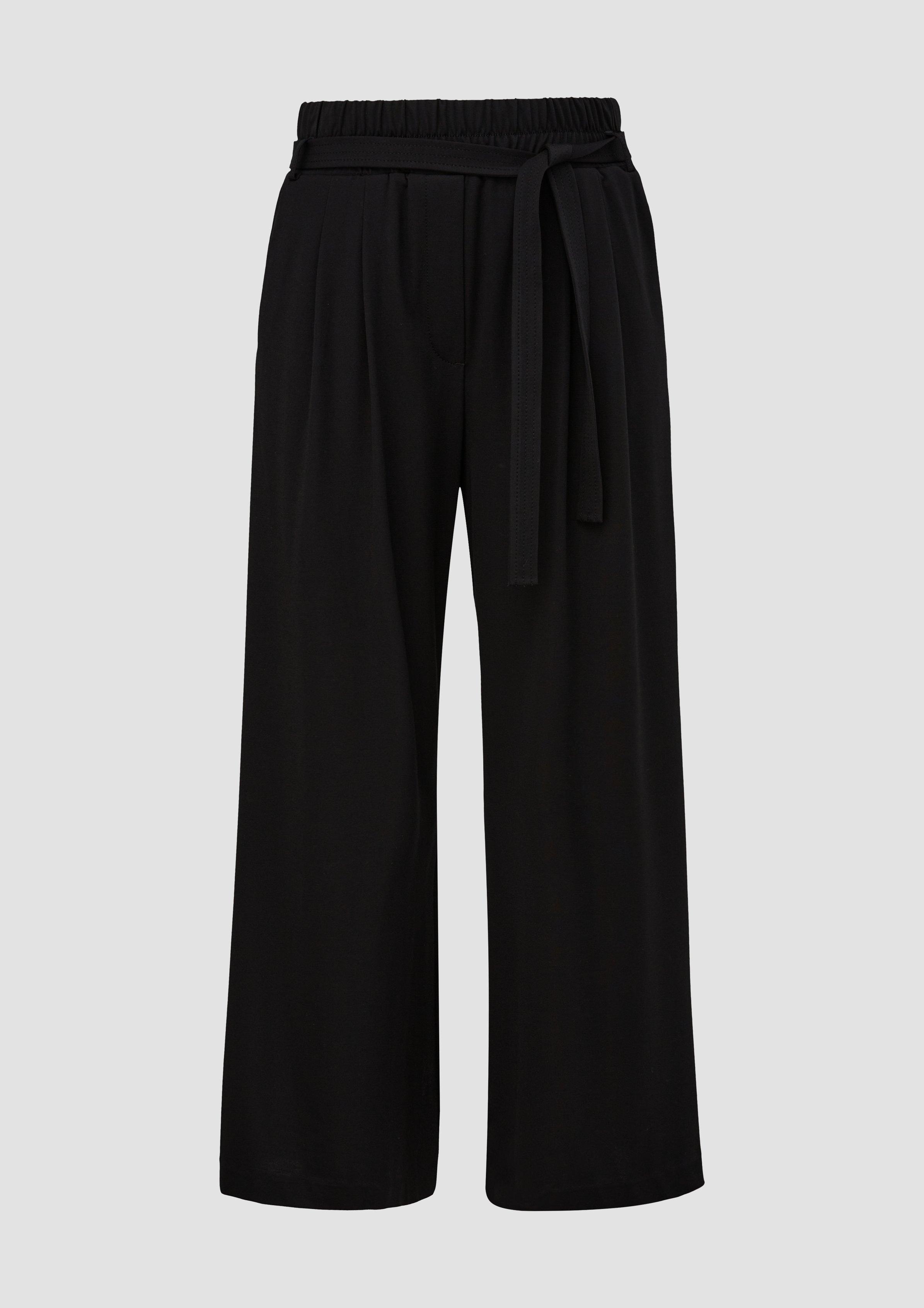 Loose: Hose aus Viskosemix - schwarz