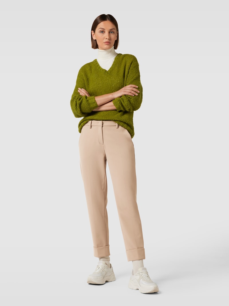 Stoffhose mit Bügelfalte Modell 'KRYSTAL' in beige