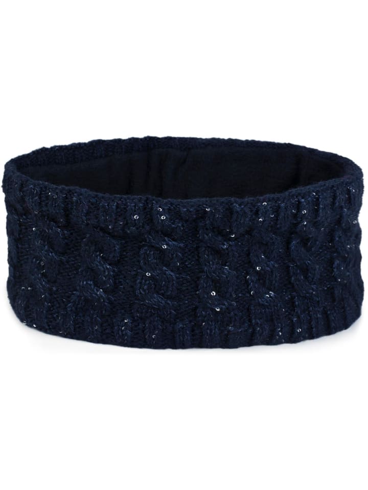 styleBREAKER Strick Stirnband in Dunkelblau günstig kaufen onesize