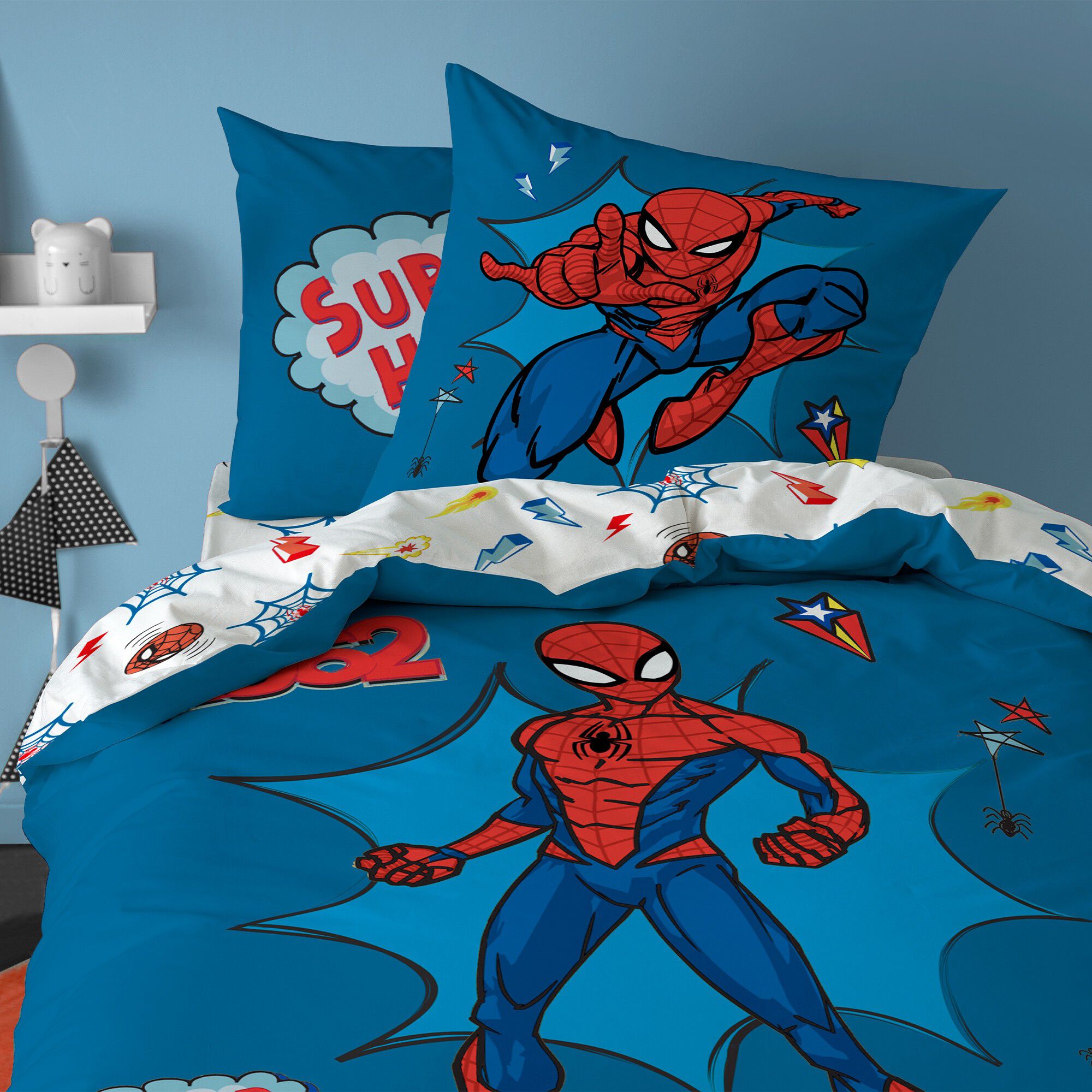 Parure de lit Spiderman super hero