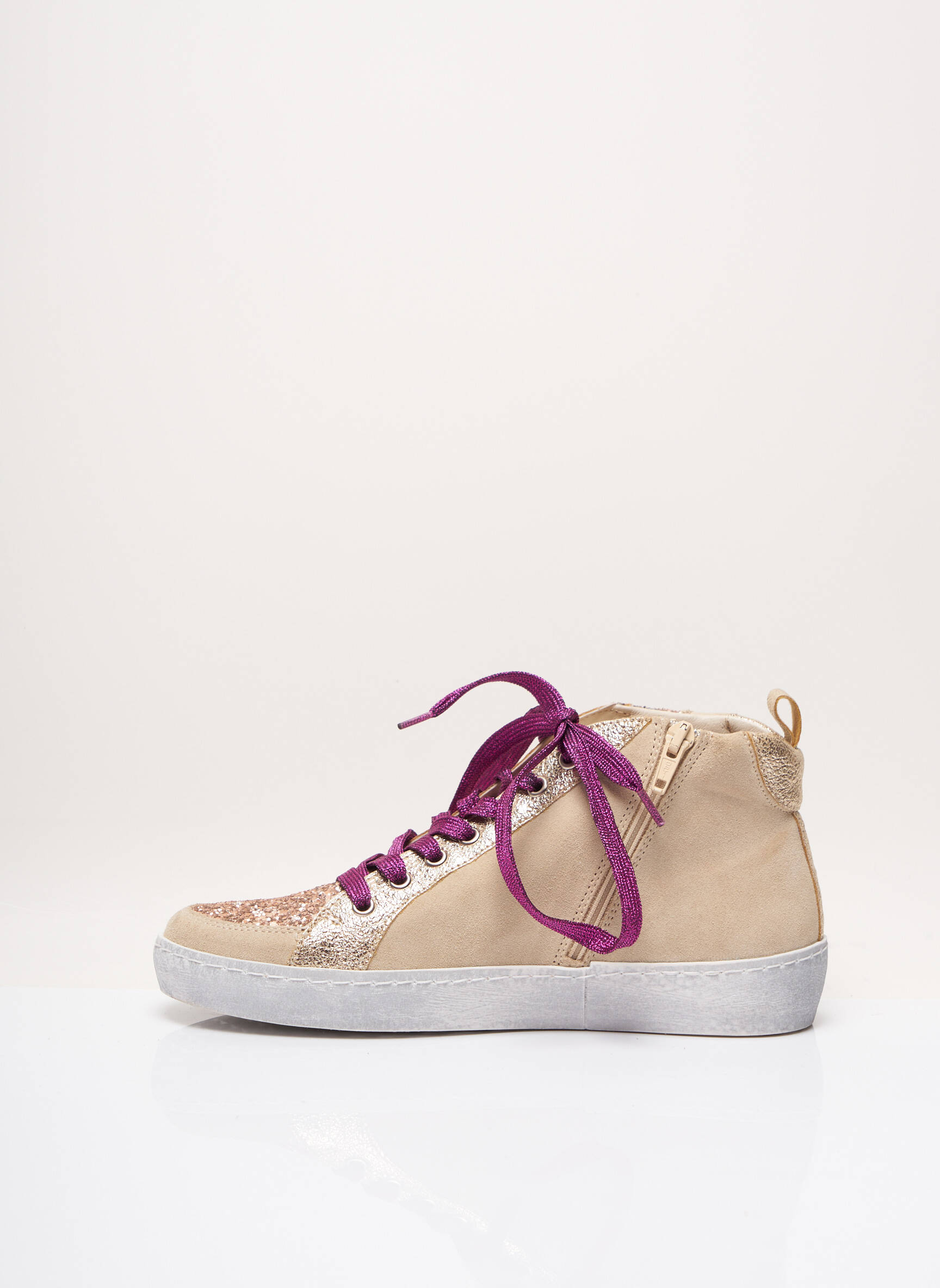 Reqins Baskets Femme couleur beige