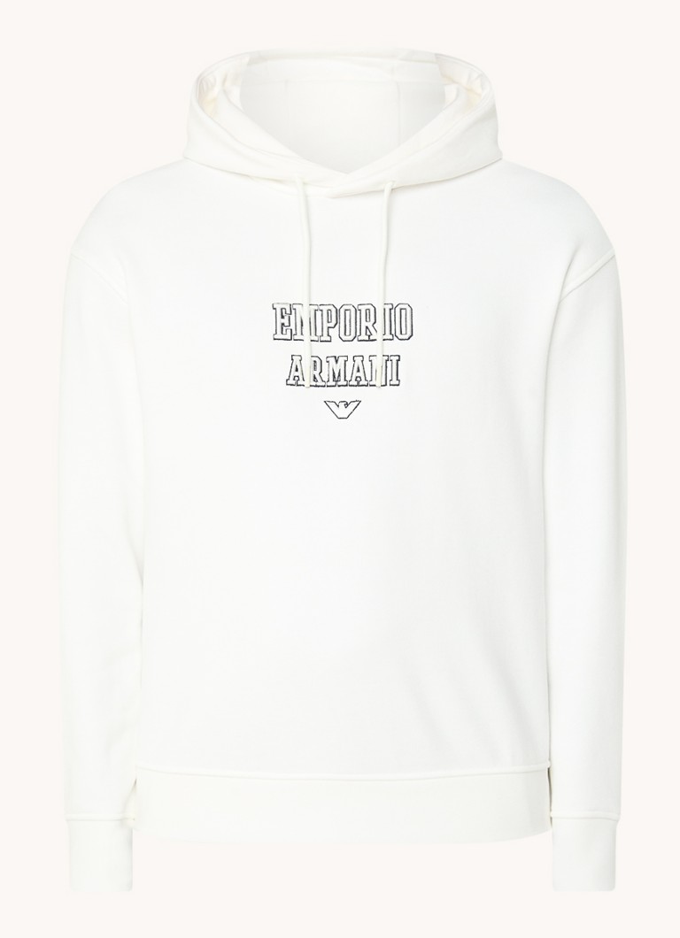 Emporio Armani  Hoodie met logoborduring