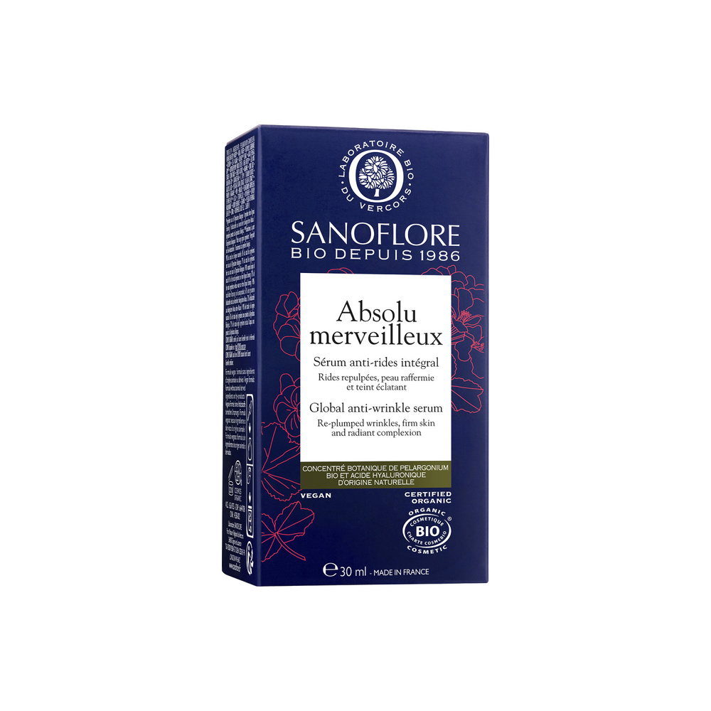 Sanoflore Absolu merveilleux Sérum anti-rides intégral certifié Bio