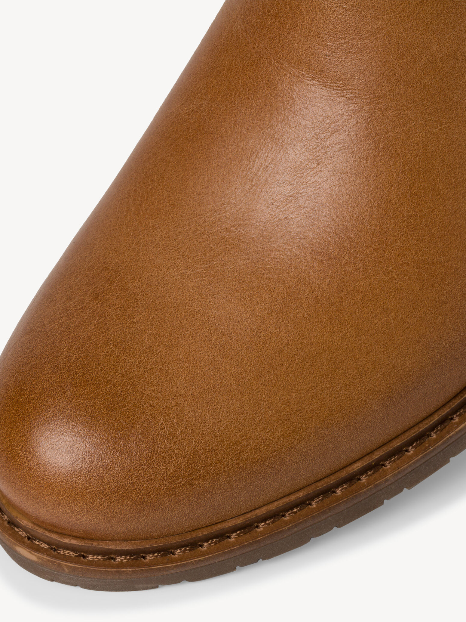 Bottine Chelsea en cuir - marron