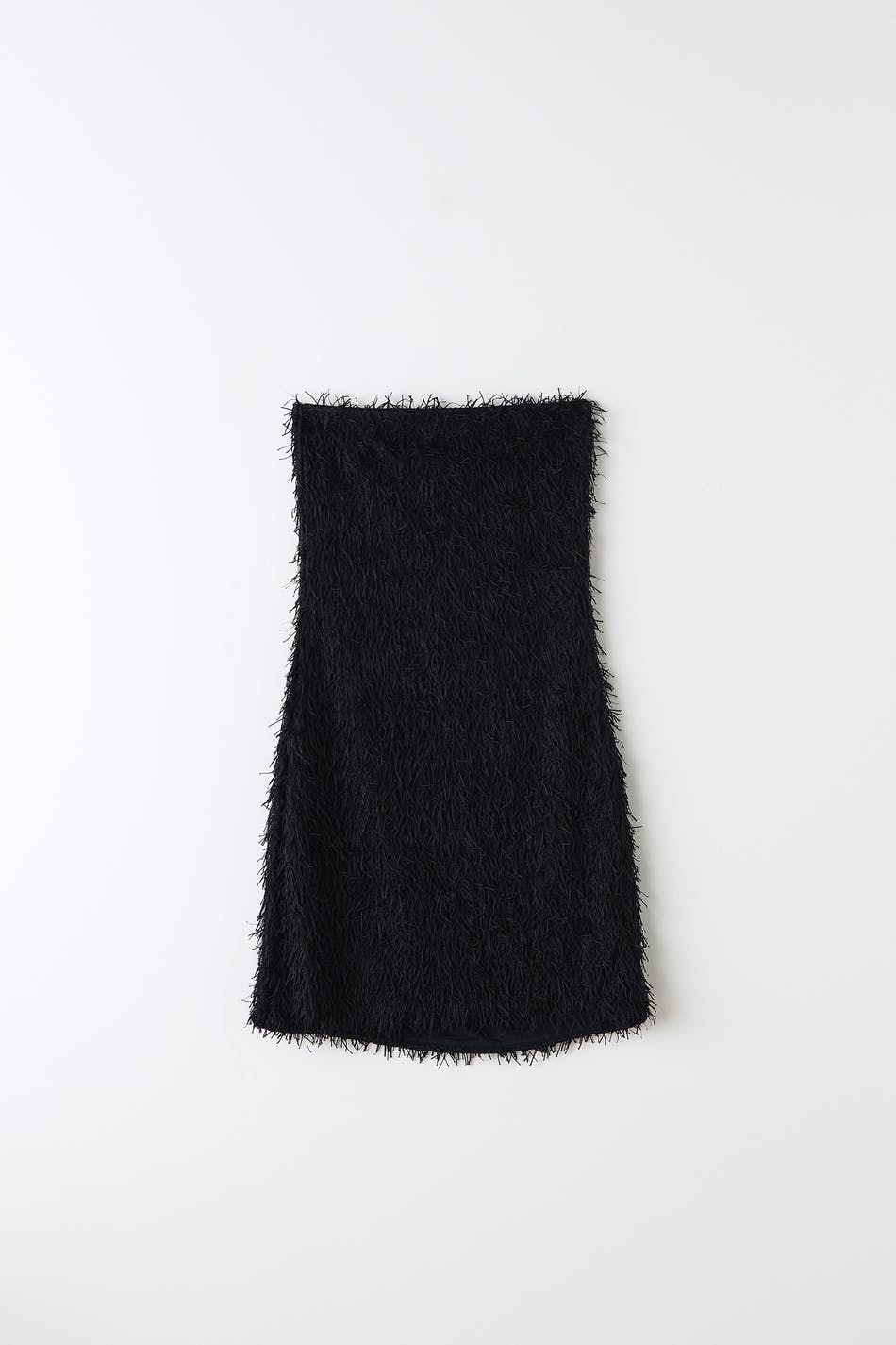 Fluffy mini tube dress