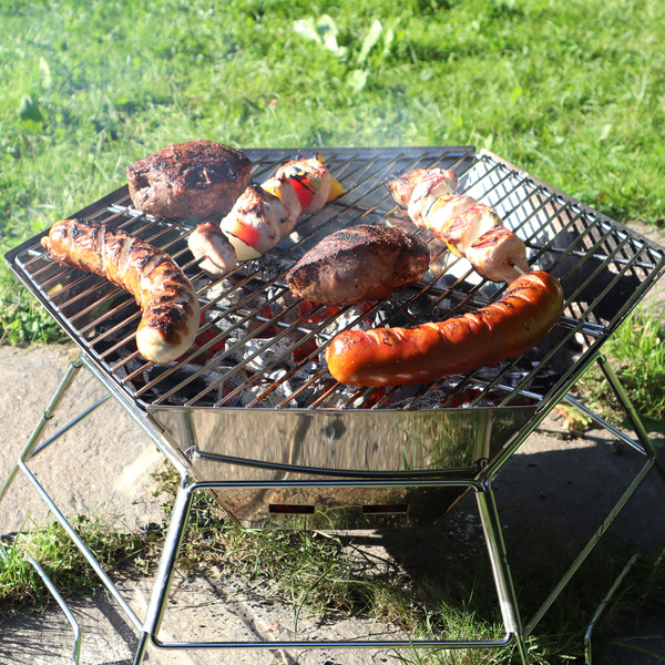 GRILL- UND FEUERSCHALE HEXAGON - Grill