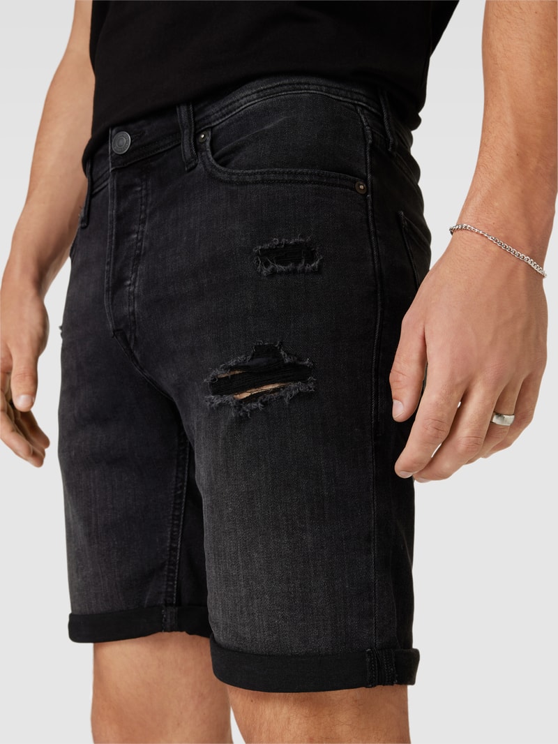 Bermudas in 5-Pocket-Design Modell 'RICK' in schwarz